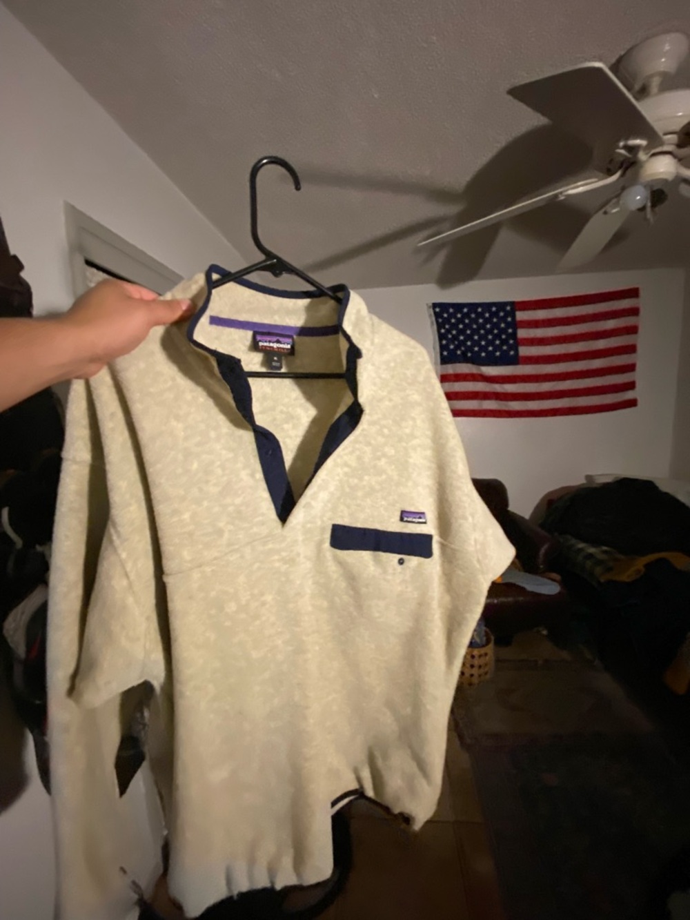 Patagonia lot two synchilla sweaters and Houdini windbreaker XL